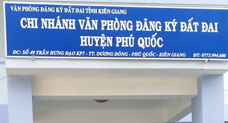 Kế toán Văn phòng đăng ký đất đai Phú Quốc bị bắt