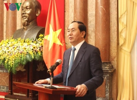 Chủ tịch nước Trần Đại Quang trả lời phỏng vấn báo chí Nga và Belarus