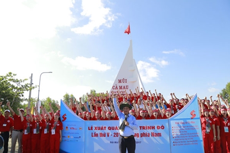 Xuất quân Hành trình đỏ 2017 tại đất mũi Cà Mau
