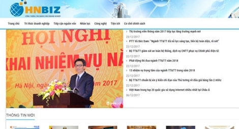 Khai trương Cổng thông tin doanh nghiệp
