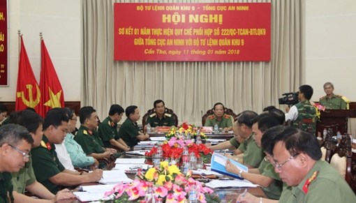 Nâng cao quy chế phối hợp giữa Tổng cục An ninh và Bộ Tư lệnh Quân khu 9