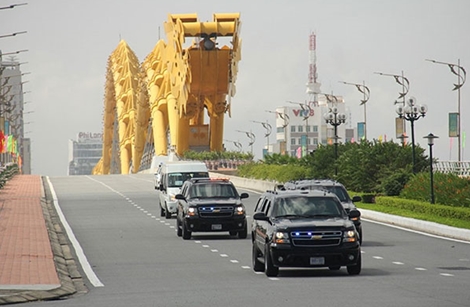 Bật mí về đoàn xe đưa đón Tổng thống Mỹ ở APEC 2017