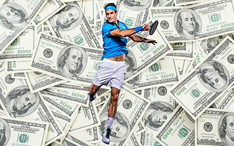 Roger Federer cán mốc 115 triệu USD tiền thưởng