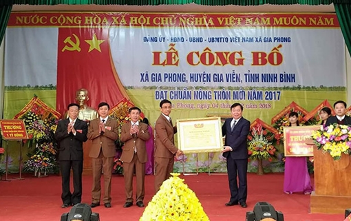 Xã Gia Phong - mảnh đất giàu truyền thống cách mạng đạt chuẩn nông thôn mới