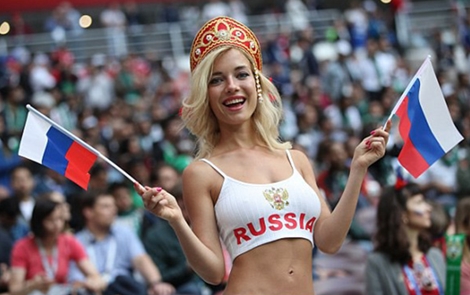 “Nhức mắt” với dàn cổ động viên Nga tại World Cup 2018
