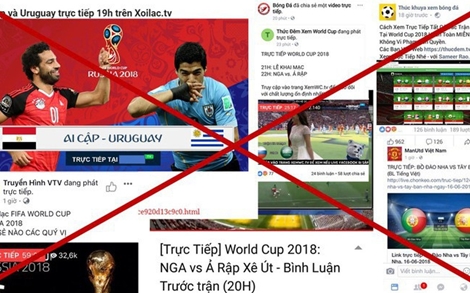 Hành vi vi phạm bản quyền World Cup sẽ bị Bộ TT-TT xử lý nghiêm