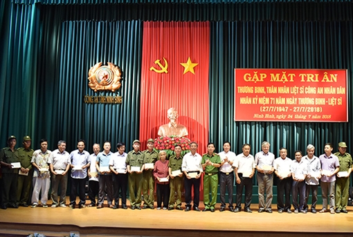 Gặp mặt, tri ân thương binh, thân nhân liệt sỹ Công an nhân dân