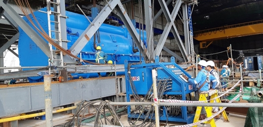 NMNĐ Sông Hậu 1: Lắp đặt thành công máy phát tổ máy số 2