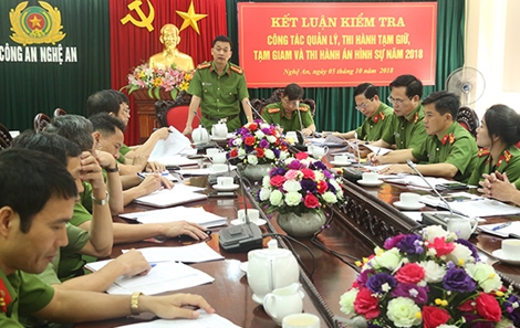 Làm tốt công tác quản lý, thi hành tạm giữ, tạm giam và thi hành án hình sự