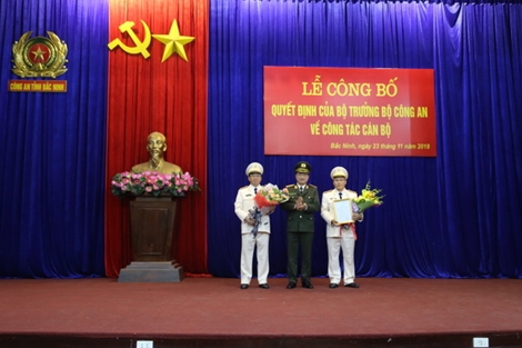 Công bố quyết định của Bộ trưởng Bộ Công an về công tác cán bộ
