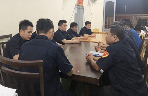 Đội dân phòng xã Bắc Sơn giúp dân ngủ yên