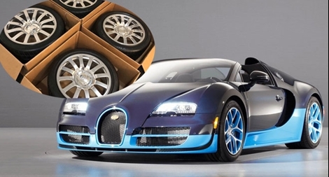 Bán 4 bánh xe Bugatti Veyron cũ đủ tiền mua một chiếc… Mercedes “đập hộp”