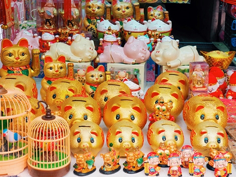 Phố Hàng Mã rực rỡ sắc màu đón Xuân