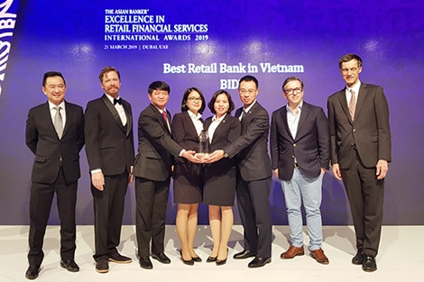 BIDV được vinh danh trên thị trường quốc tế