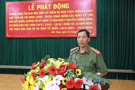 Công an tỉnh Đắk Nông phát động phong trào thi đua đặc biệt