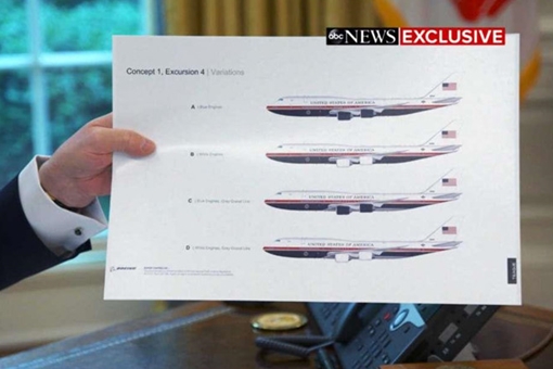 Chuyên cơ Air Force One của Tổng thống Trump sẽ có màu sơn mới?