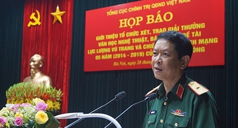 Họp báo giới thiệu “Giải thưởng Văn học nghệ thuật, báo chí Bộ Quốc phòng”