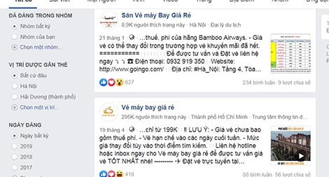 Cảnh giác với mánh lừa bán vé máy bay giá rẻ