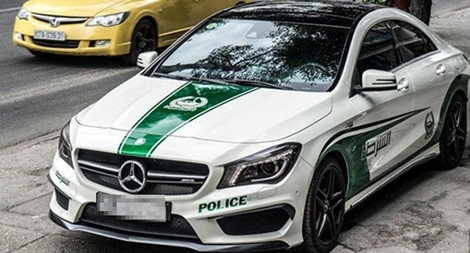 Tự ý dán tem Cảnh sát Dubai, xe ô tô sẽ bị từ chối kiểm định
