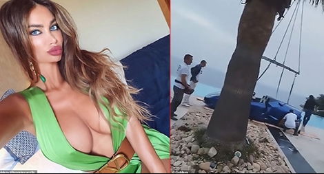 Người mẫu Playboy lao siêu xe xuống hồ vì... mang giày cao gót