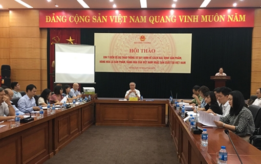 Xây dựng thông tư về hàng “made in Vietnam”  