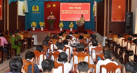 Công an Bạc Liêu đối thoại với doanh nghiệp kinh doanh vận tải