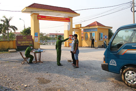 Trại giam Đồng Sơn nỗ lực phòng, chống dịch