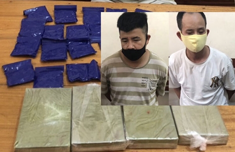 Chặn đường đi của 4 bánh heroin và 6.000 viên ma túy tổng hợp
