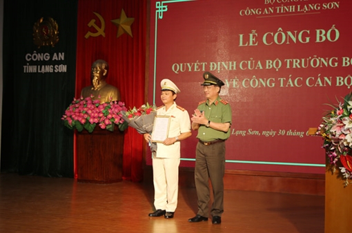 Đại tá Thái Hồng Công giữ chức vụ Giám đốc Công an tỉnh Lạng Sơn