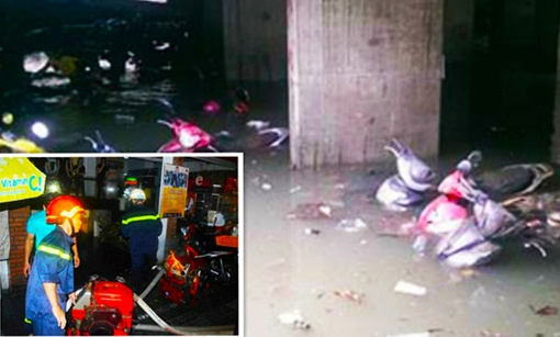 Lực lượng Công an ứng trực giải cứu sự cố trong và sau các cơn mưa lớn