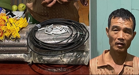 Lợi dụng đêm mưa vận chuyển thuốc nổ 