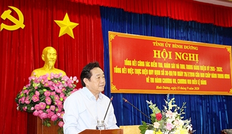 Bình Dương tổng kết công tác kiểm tra, giám sát và kỷ luật trong Đảng