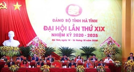 Khai mạc Đại hội Đại biểu Đảng bộ tỉnh Hà Tĩnh lần thứ XIX