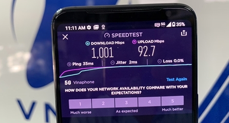 Những khách hàng đầu tiên sử dụng VinaPhone 5G