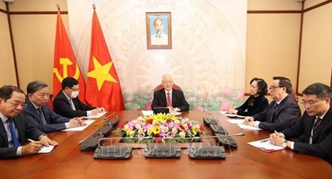 Tổng Bí thư, Chủ tịch nước điện đàm với Bí thư thứ nhất Đảng Cộng sản Cuba