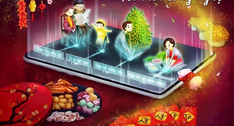Chúc Tết thời công nghệ
