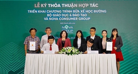 Nova Consumer Group hợp tác cùng Bộ GD&ĐT triển khai chương trình Bữa xế học đường