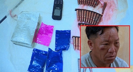 Đối tượng ma túy dùng súng chống trả khiến 2 chiến sĩ Công an bị thương