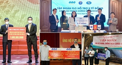 FLC ủng hộ tỉnh Hà Tĩnh 5 tỷ đồng chống dịch COVID-19