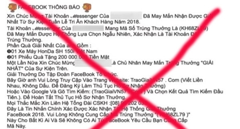 Cảnh báo chiêu trò lừa đảo trúng thưởng qua điện thoại, mạng xã hội