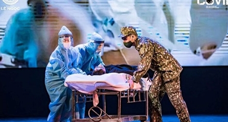 “Trình làng” nhiều tác phẩm sân khấu độc đáo về phòng, chống dịch COVID-19