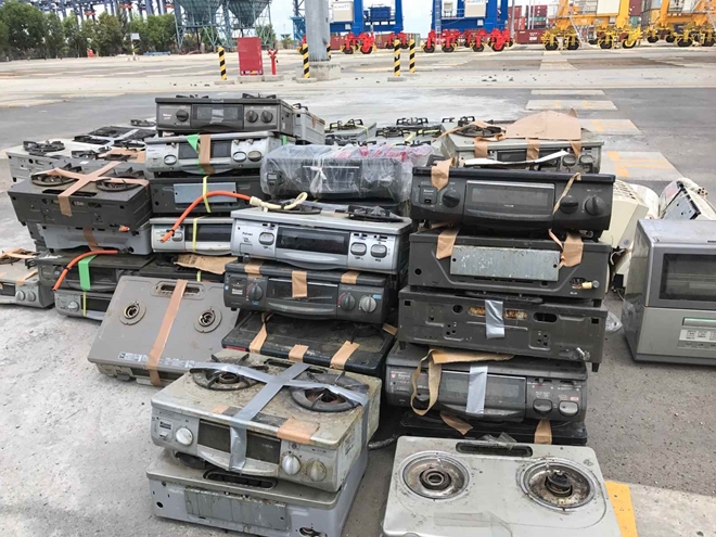 Phát hiện lô hàng điện tử cấm nhập khẩu tại cảng Cái Mép