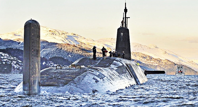 Tàu ngầm hạt nhân Anh có khả năng dính mã độc WannaCry