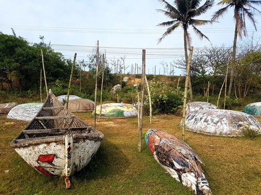 Con đường bích họa bằng thuyền thúng kỷ lục Việt Nam bị tháo dỡ vì xuống cấp nghiêm trọng 