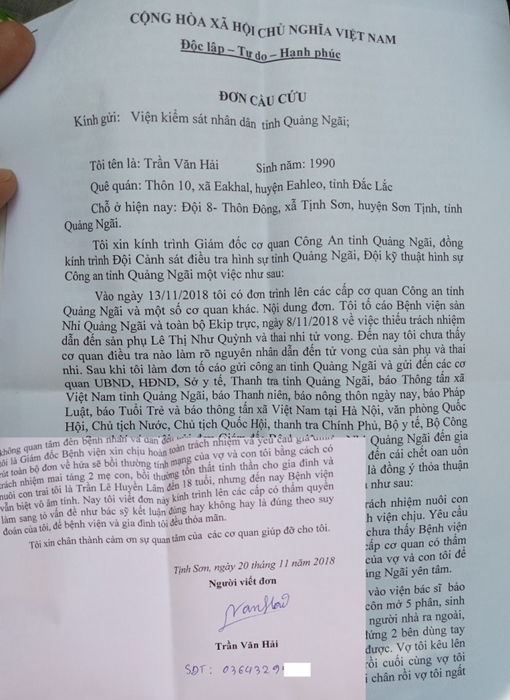 Sản phụ và thai nhi tử vong bất thường ngay trong phòng sinh