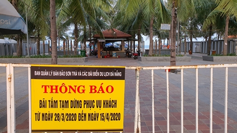 Đà Nẵng tạm ngừng các hoạt động liên quan đến tắm biển 