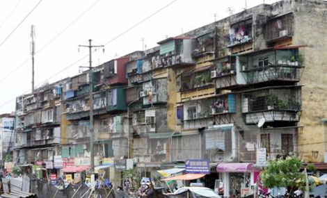 Từ 2017 sẽ kiểm định các chung cư, biệt thự cũ nguy hiểm