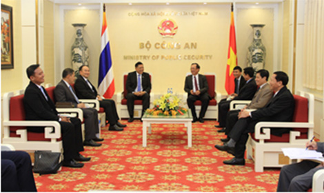 Lãnh đạo Bộ Công an tiếp khách quốc tế