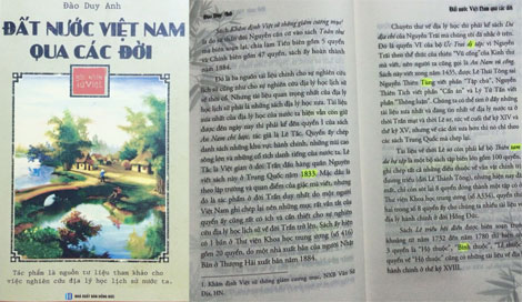 Tái bản sách “Đất nước Việt Nam qua các đời” của học giả Đào Duy Anh:  Lỗi nhiều như trấu
