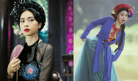 Ngã ngửa với phục trang "xì tin" của phim cổ trang Việt